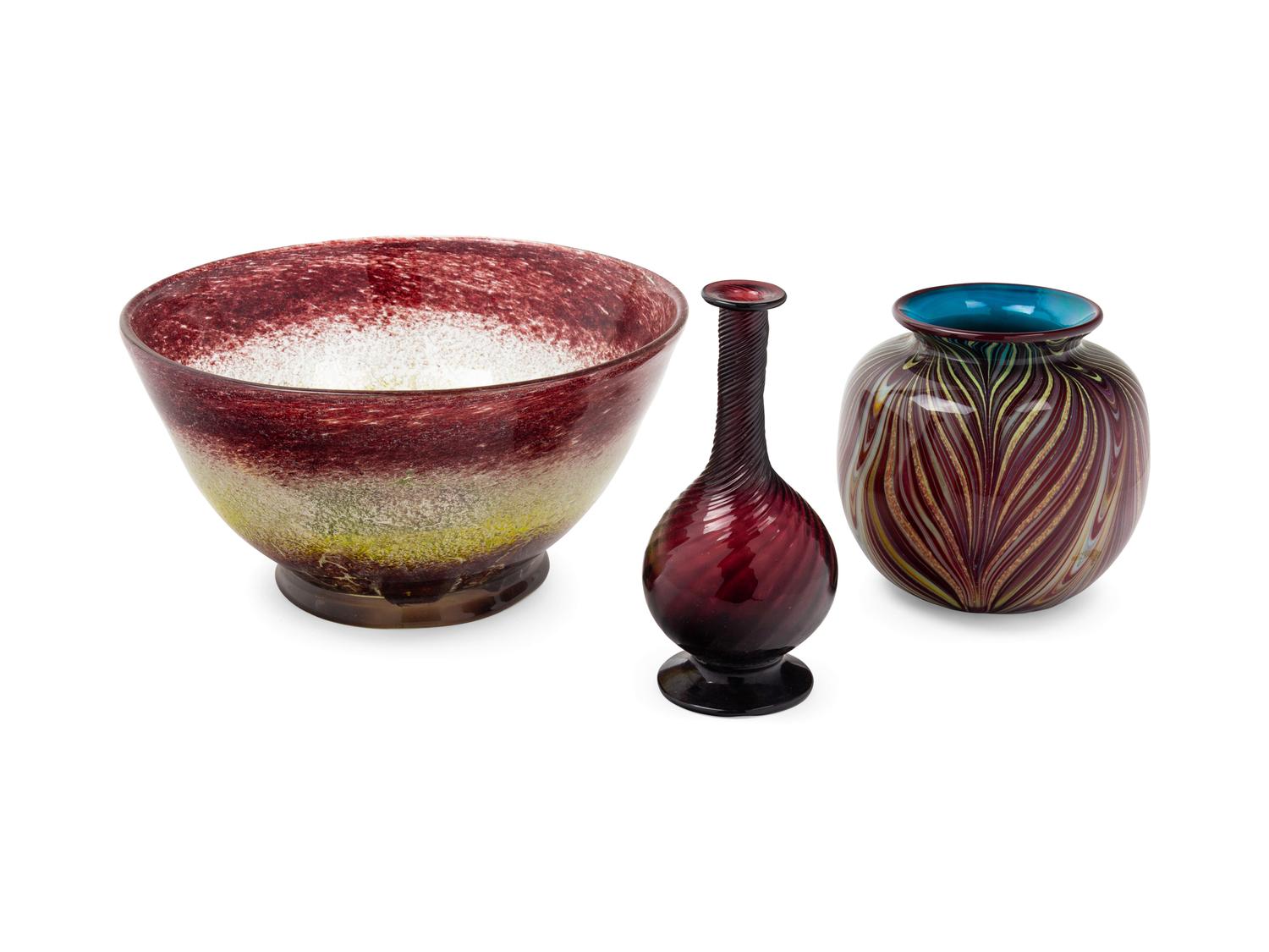 Three Glass Table Articles