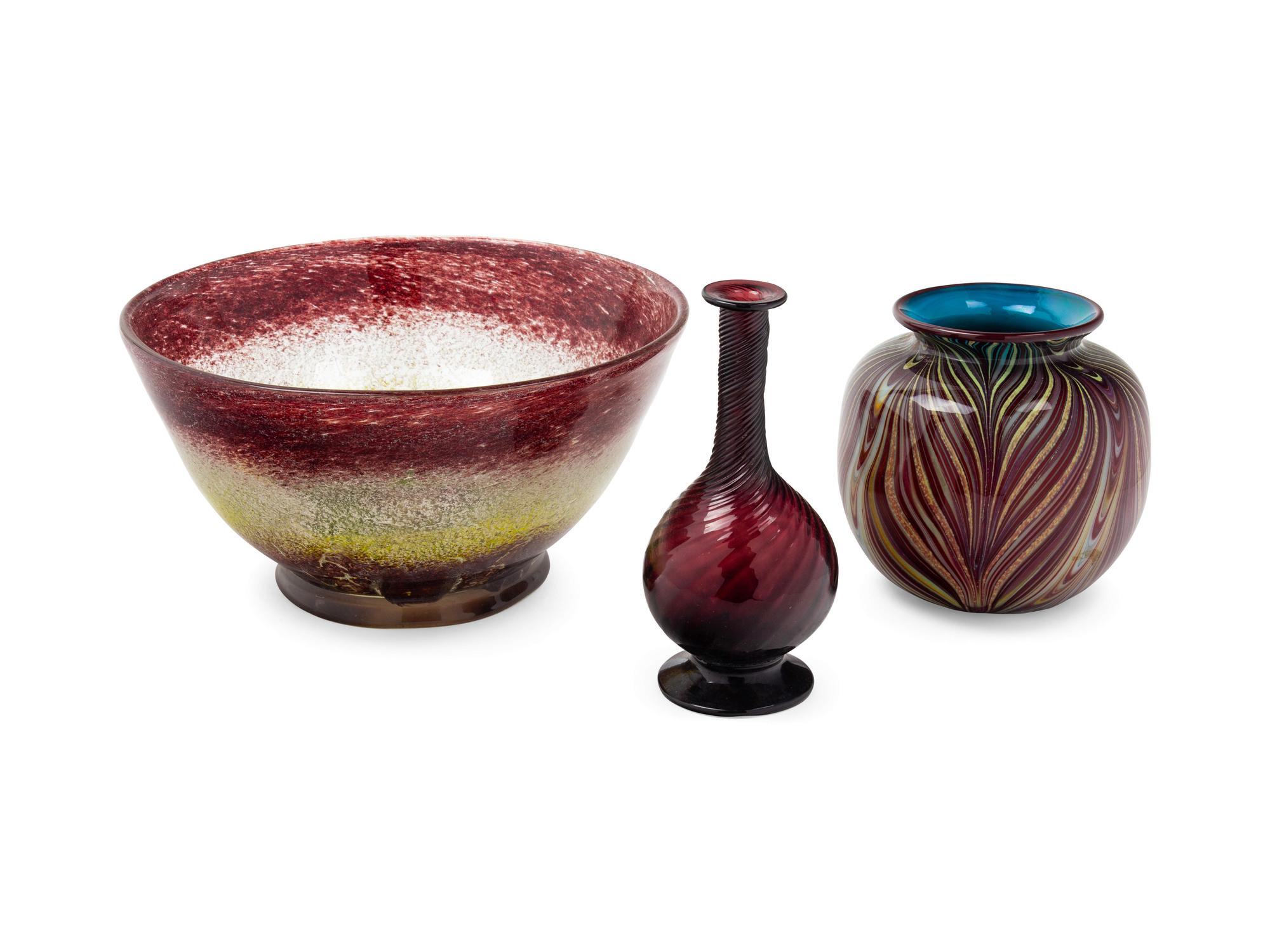 Three Glass Table Articles