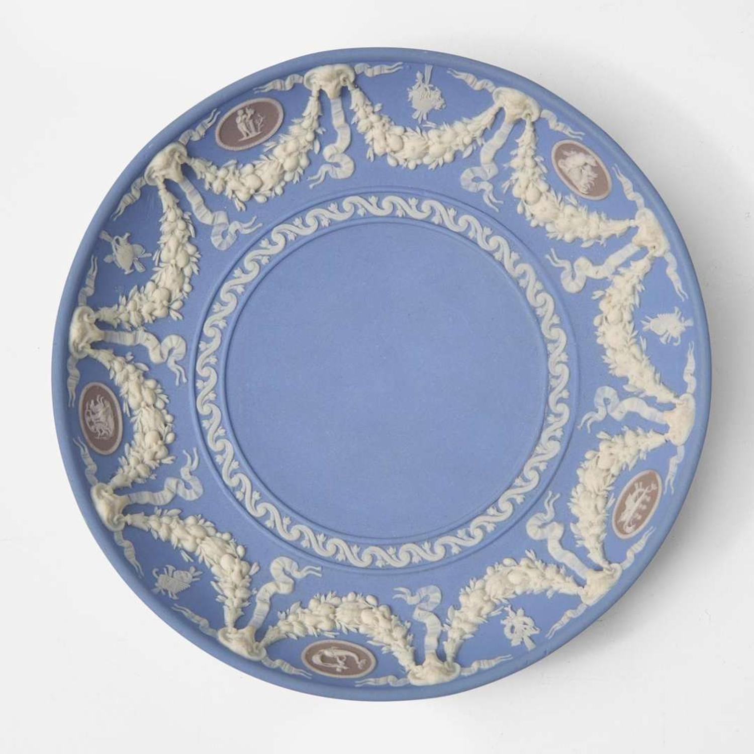 A Wedgwood Tricolor Jasperware Cup and Saucer UK, circa 1820