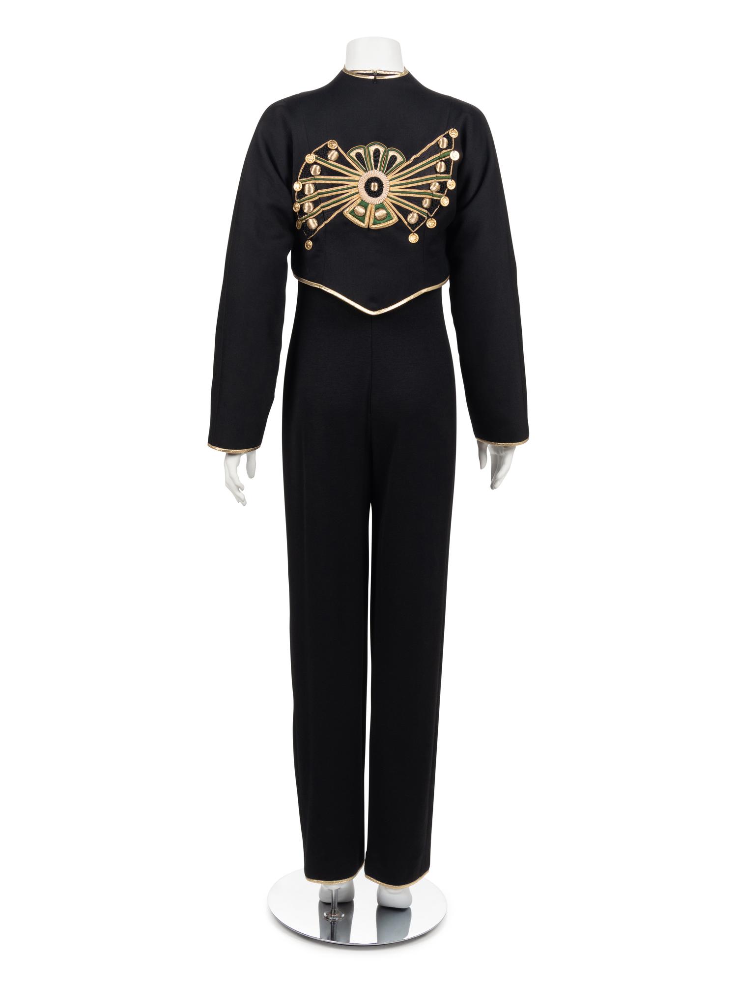 Geoffrey Beene Jumpsuit with Crop Jacket, Fall 1990