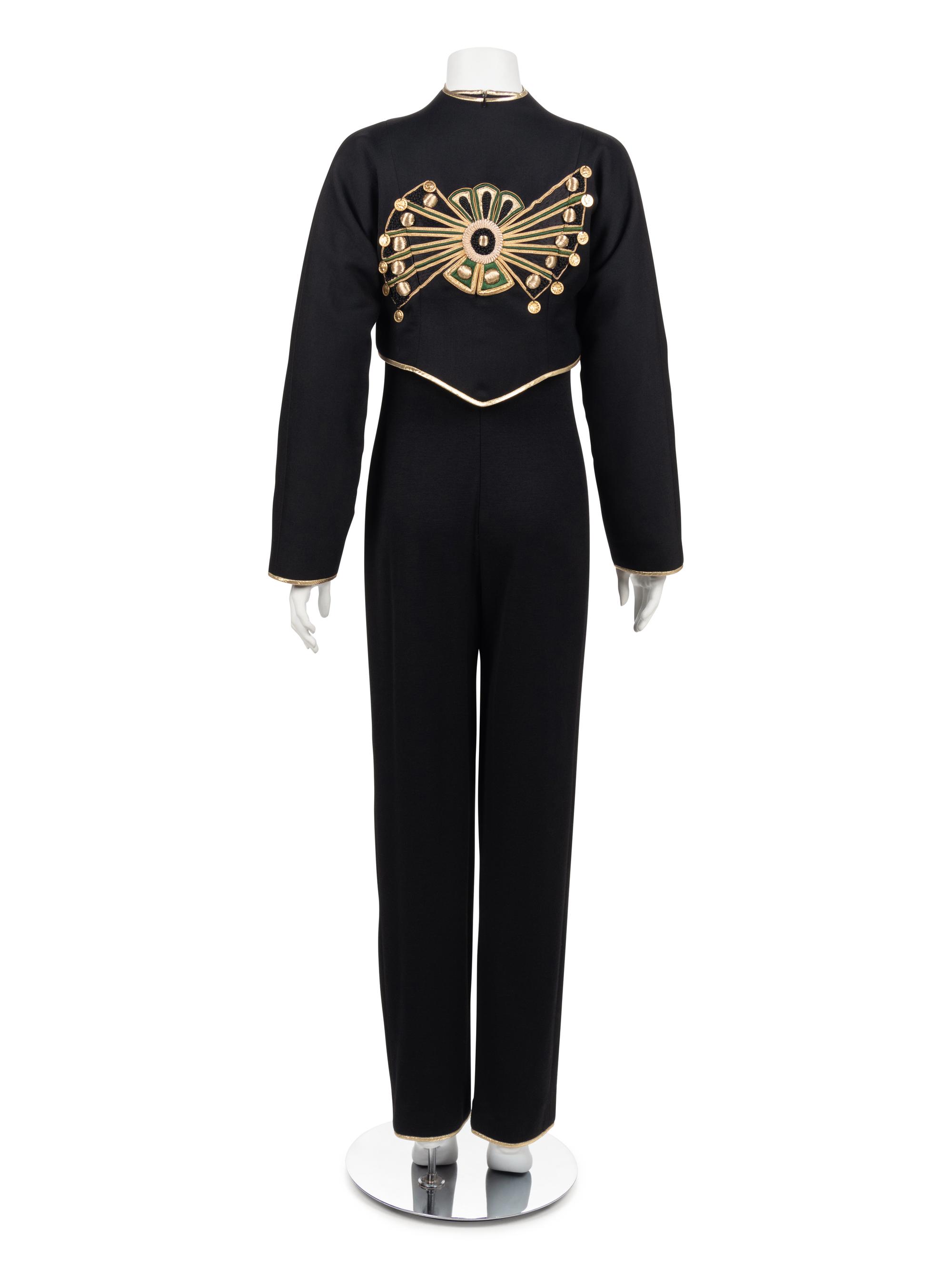 Geoffrey Beene Jumpsuit with Crop Jacket, Fall 1990