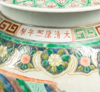 A Pair of Chinese Famille Verte Porcelain Ginger Jars