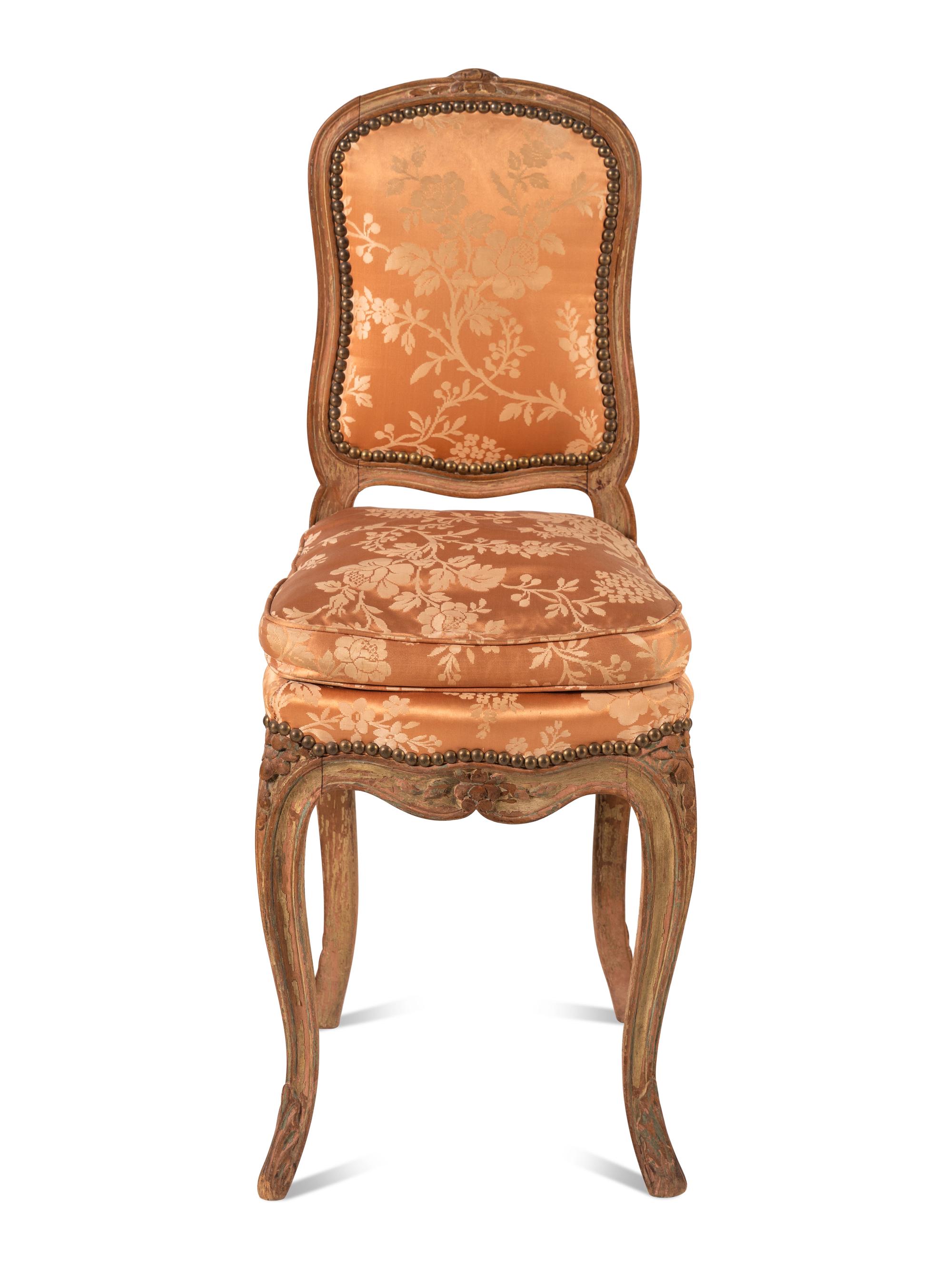 A Louis XV Painted Chauffuese