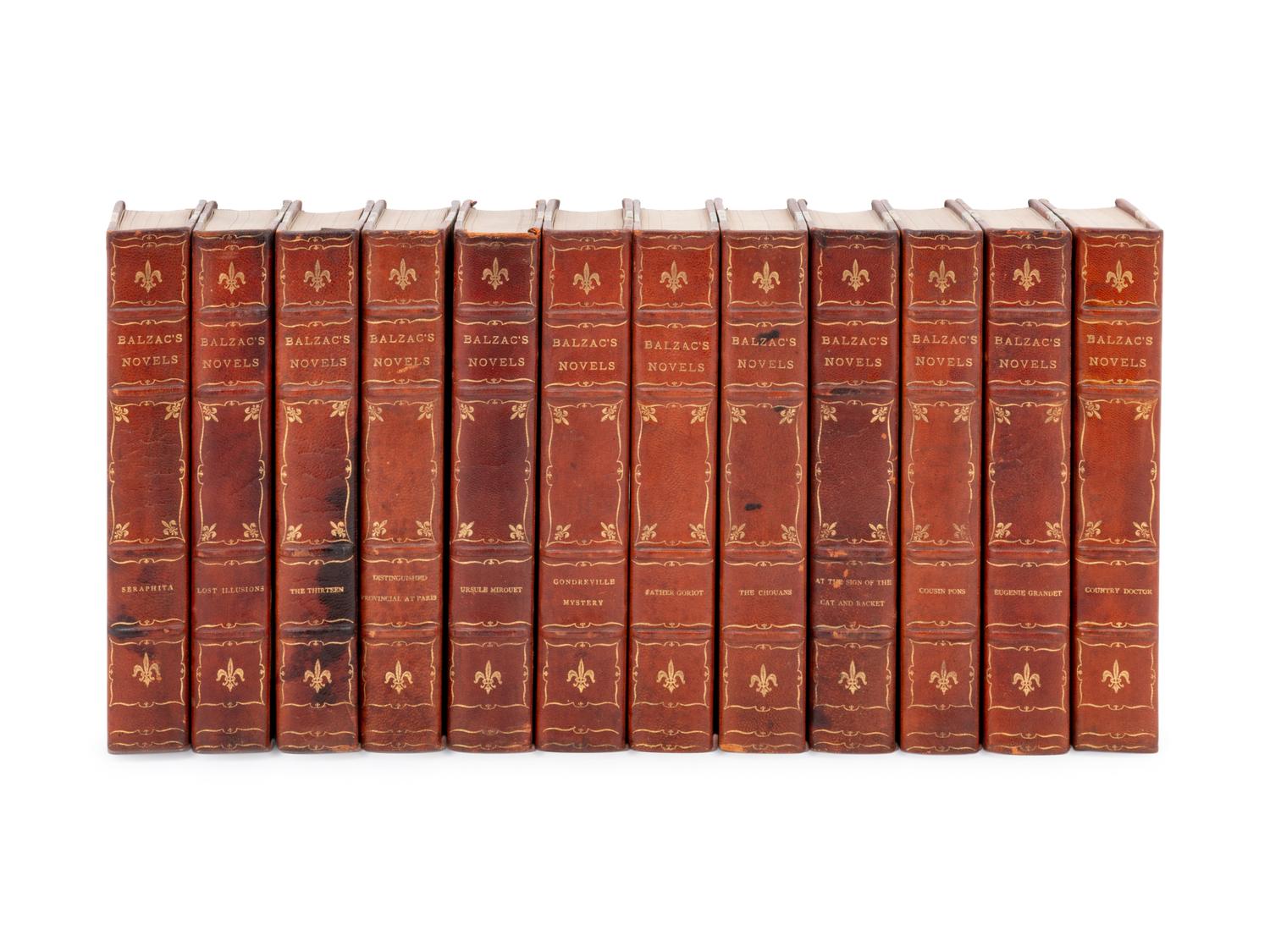[BINDINGS]. BALZAC, Honoré de. Balzac's Novels. London: Privately printed for the members of the Elzevir Society, n.d.