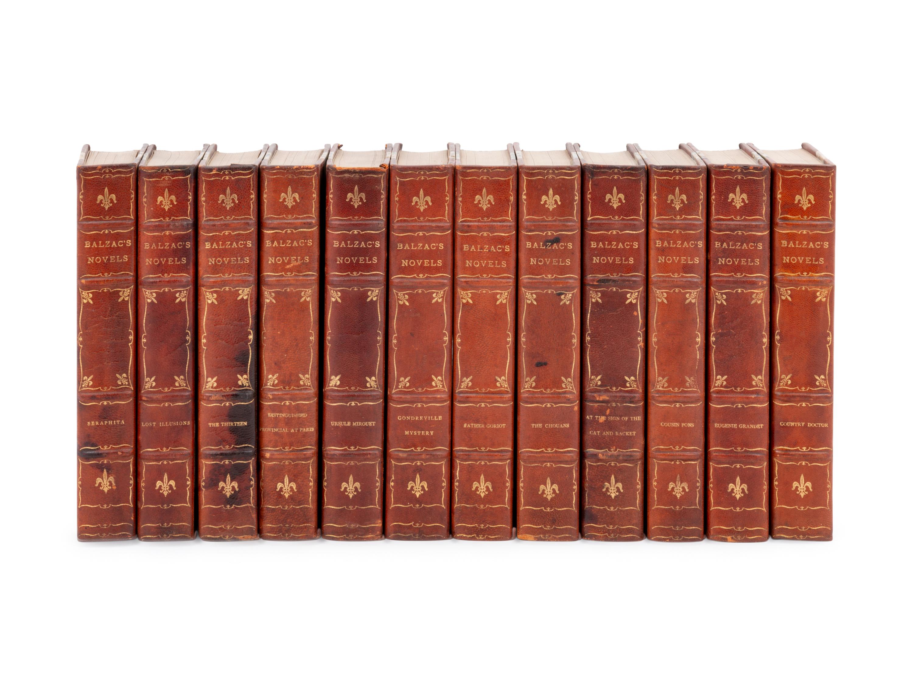 [BINDINGS]. BALZAC, Honoré de. Balzac's Novels. London: Privately printed for the members of the Elzevir Society, n.d.