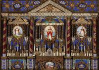 A Baroque Style Diminutive Reliquary Altarpiece