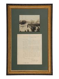 TAFT, William Howard (1857-1930). Typed letter signed, as Secretary of War, to Thomas F. Walsh. En route from Yellowstone Park to Portland, OR, 5 September 1907.