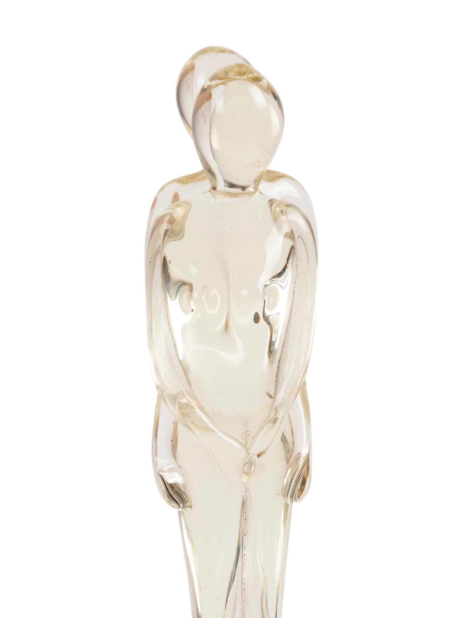 An Italian Glass Figural Group
