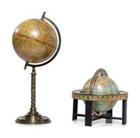 A Dutch Pressed Metal Lithographic Table Globe