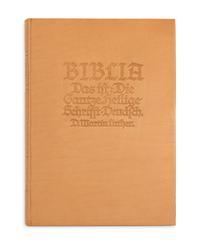 [FINE PRESS -- BREMER PRESSE]. Biblia Das Ist: Die Gantze Heilige Schrifft. Munich: Bremer Presse, 1926-1928.
