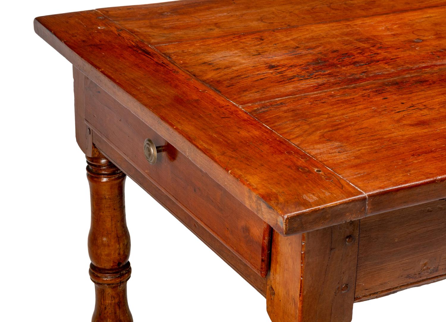 A French Provincial Walnut Farm Table