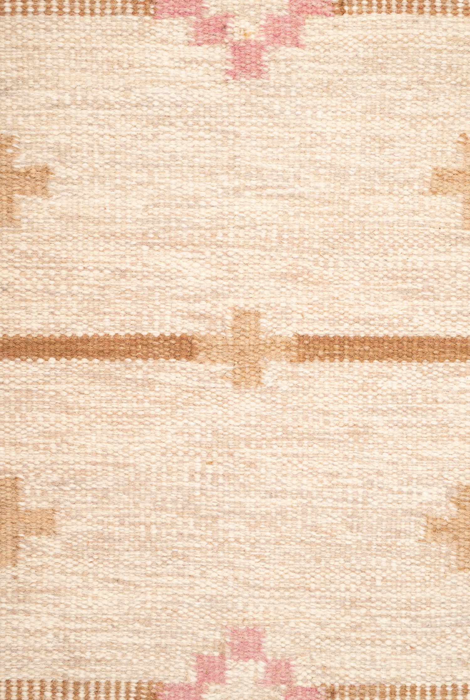 Flatweave Rug (brown pink)