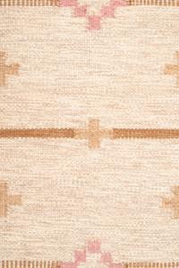 Flatweave Rug (brown pink)