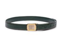 Cartier, Must de Cartier Green Leather Belt