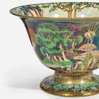 A Wedgwood Fairyland Lustre Antique Center Bowl UK, circa 1925