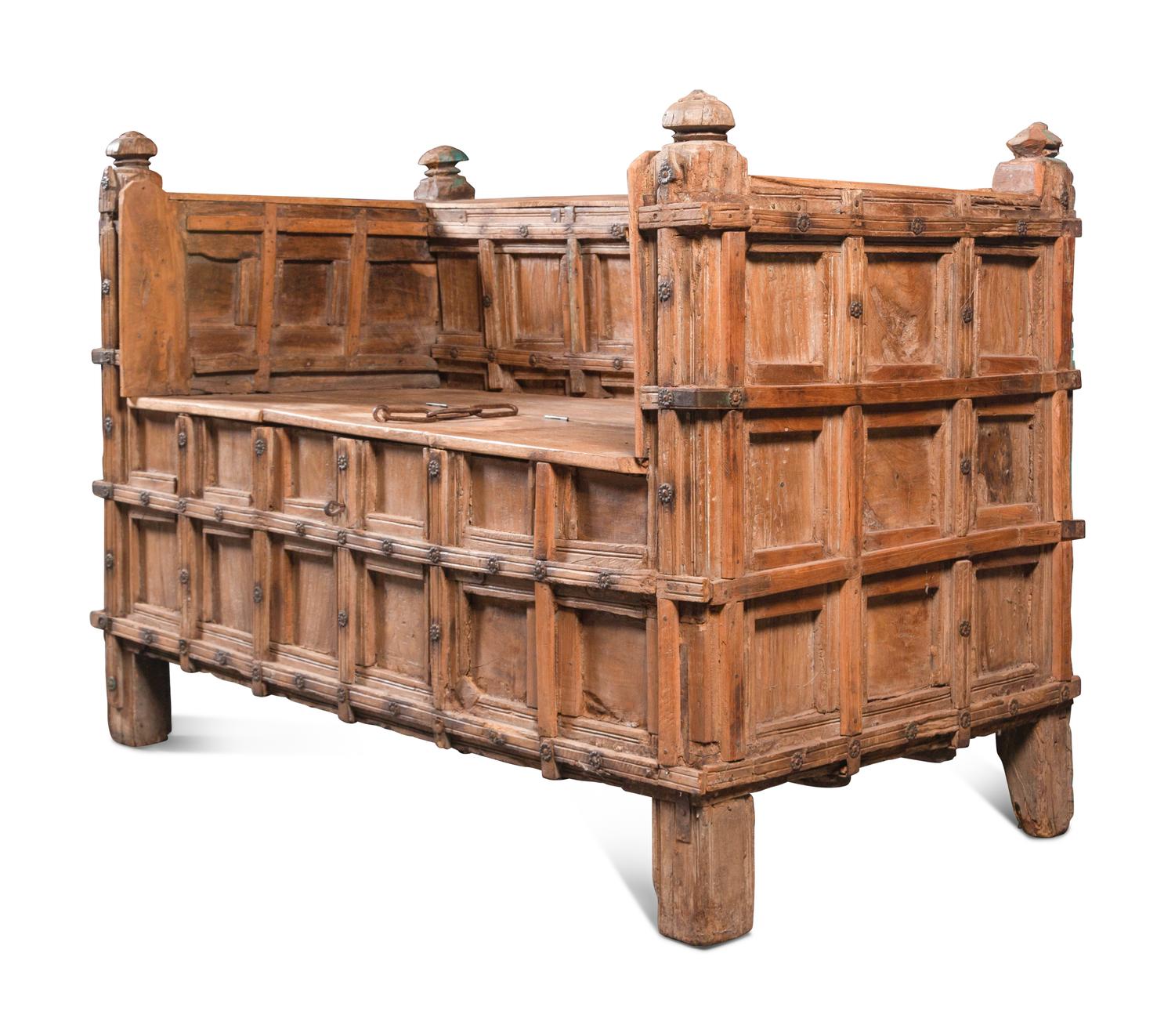 An Indian Teakwood Bench