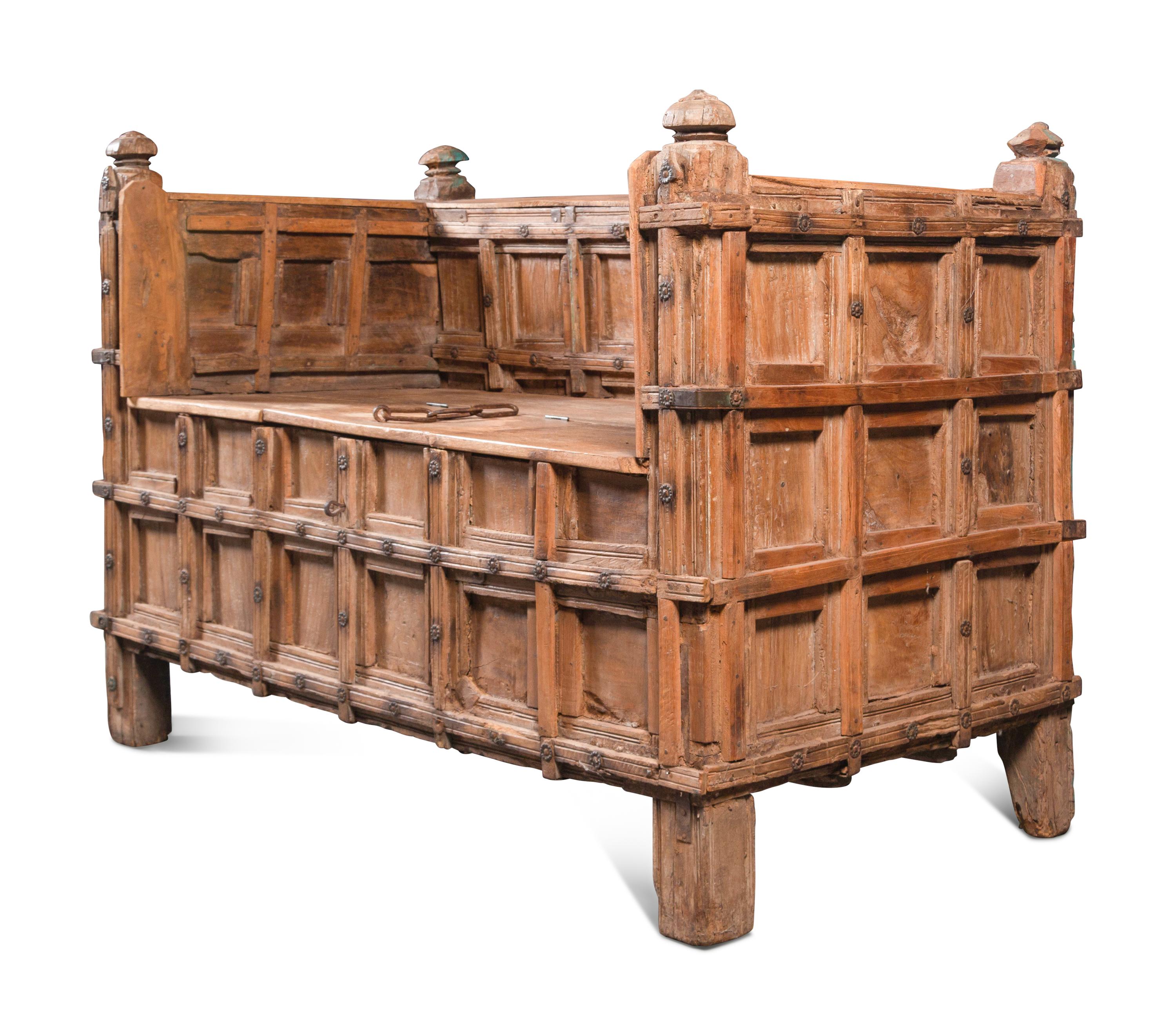 An Indian Teakwood Bench