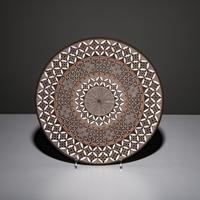 Rebecca Lucario (Acoma, b. 1951) — Fine Line Pottery Plate