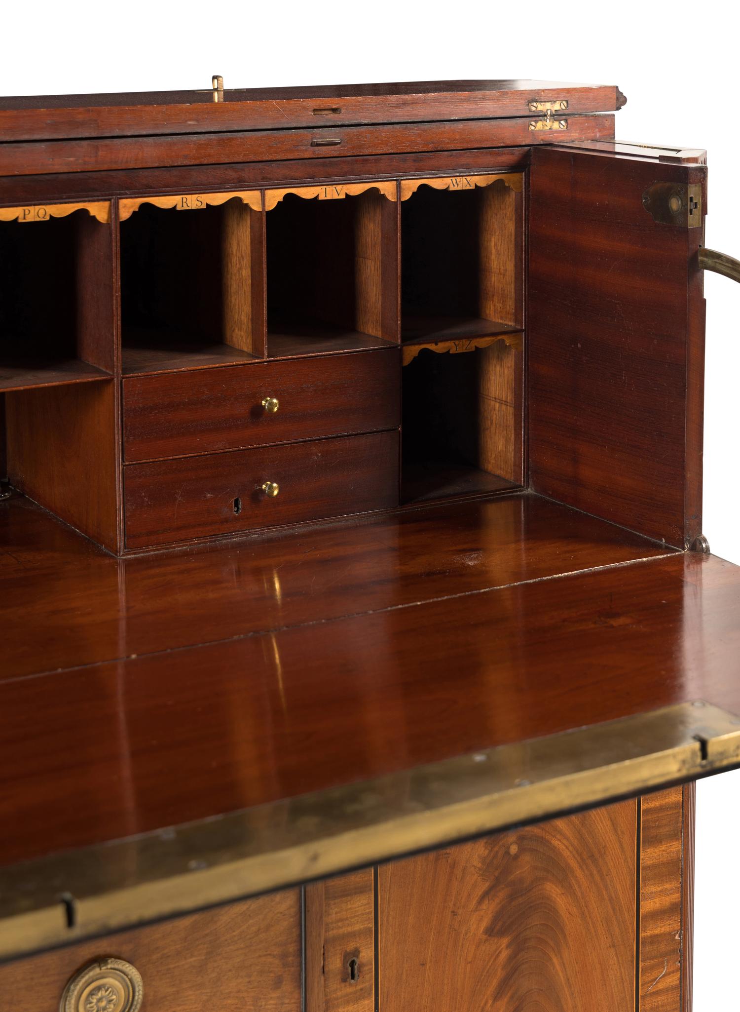 A George III Mahogany Fall-Front Bureau