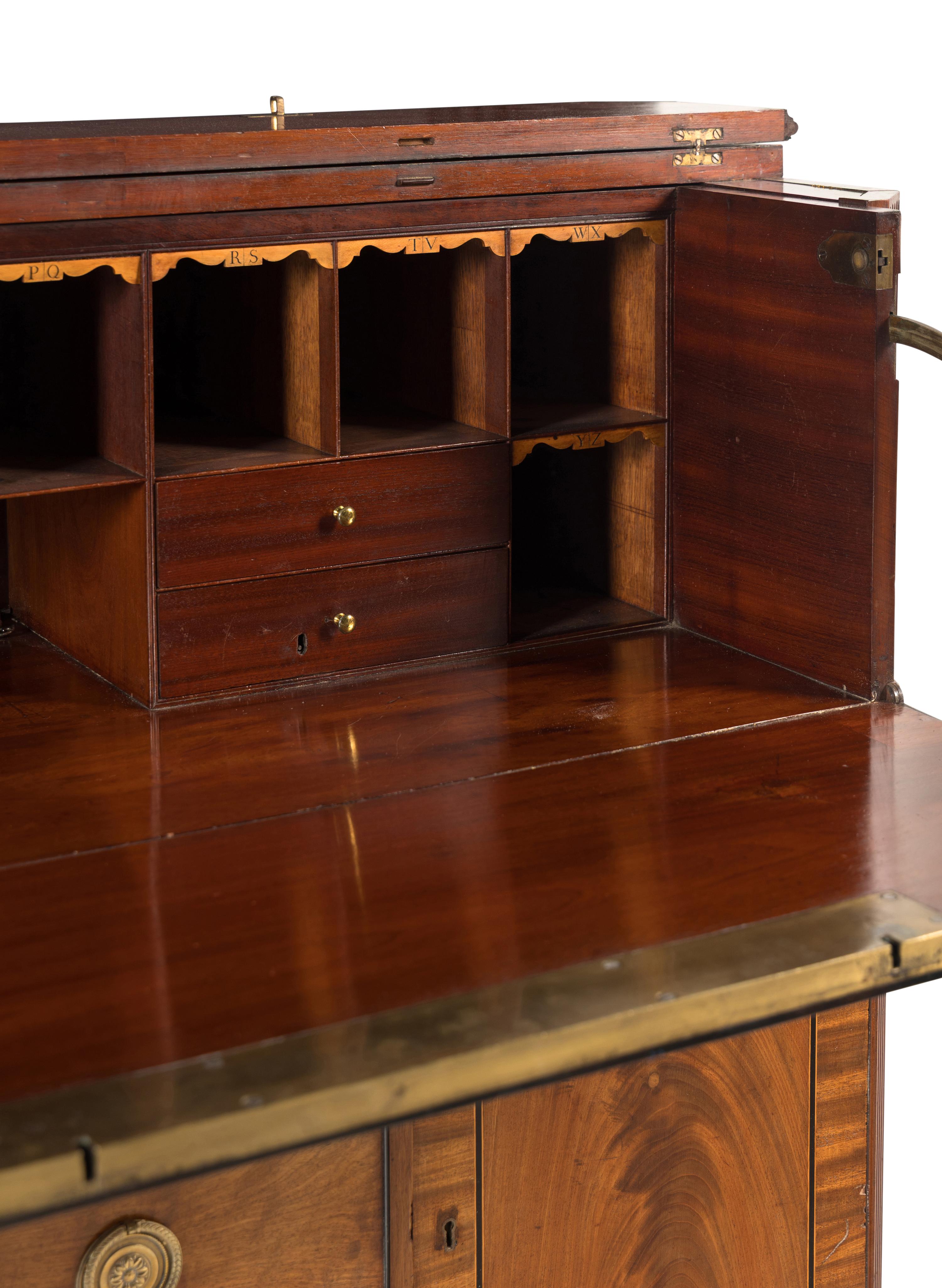 A George III Mahogany Fall-Front Bureau
