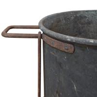 A Copper and Iron Vessel, Lisotto Grappa Distillery 35.5" W x 23" D x 29" H — Italy, 20th Century