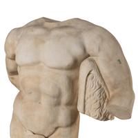 A Continental Marble Male Torso