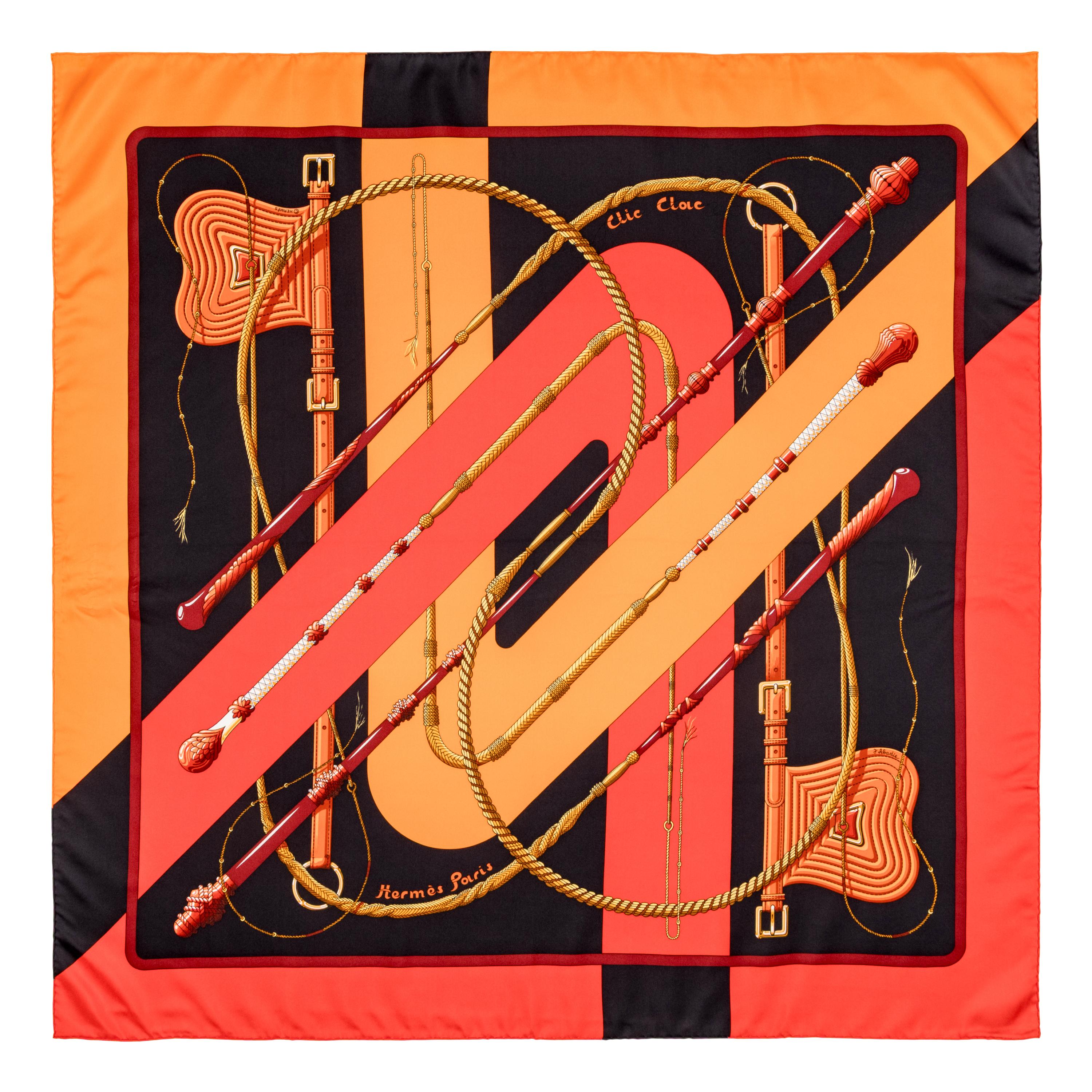Hermès, Four Silk Scarves 90