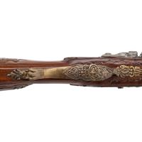 Contemporary Flintlock Jaeger Rifle in the Style of Johann Gratzl