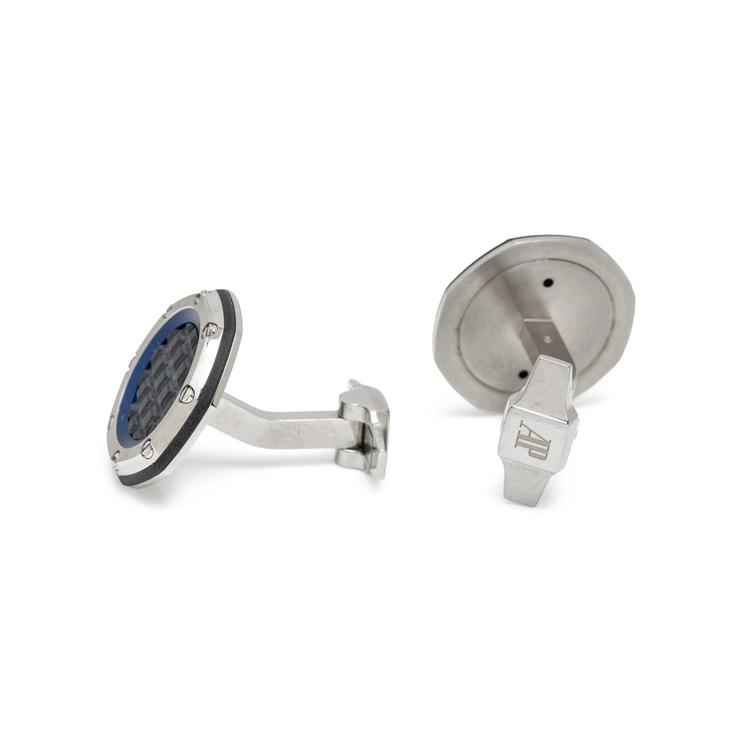 AUDEMARS PIGUET, STAINLESS STEEL ROYAL OAK CUFFLINKS