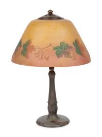 Table Lamp with Maple Leaves