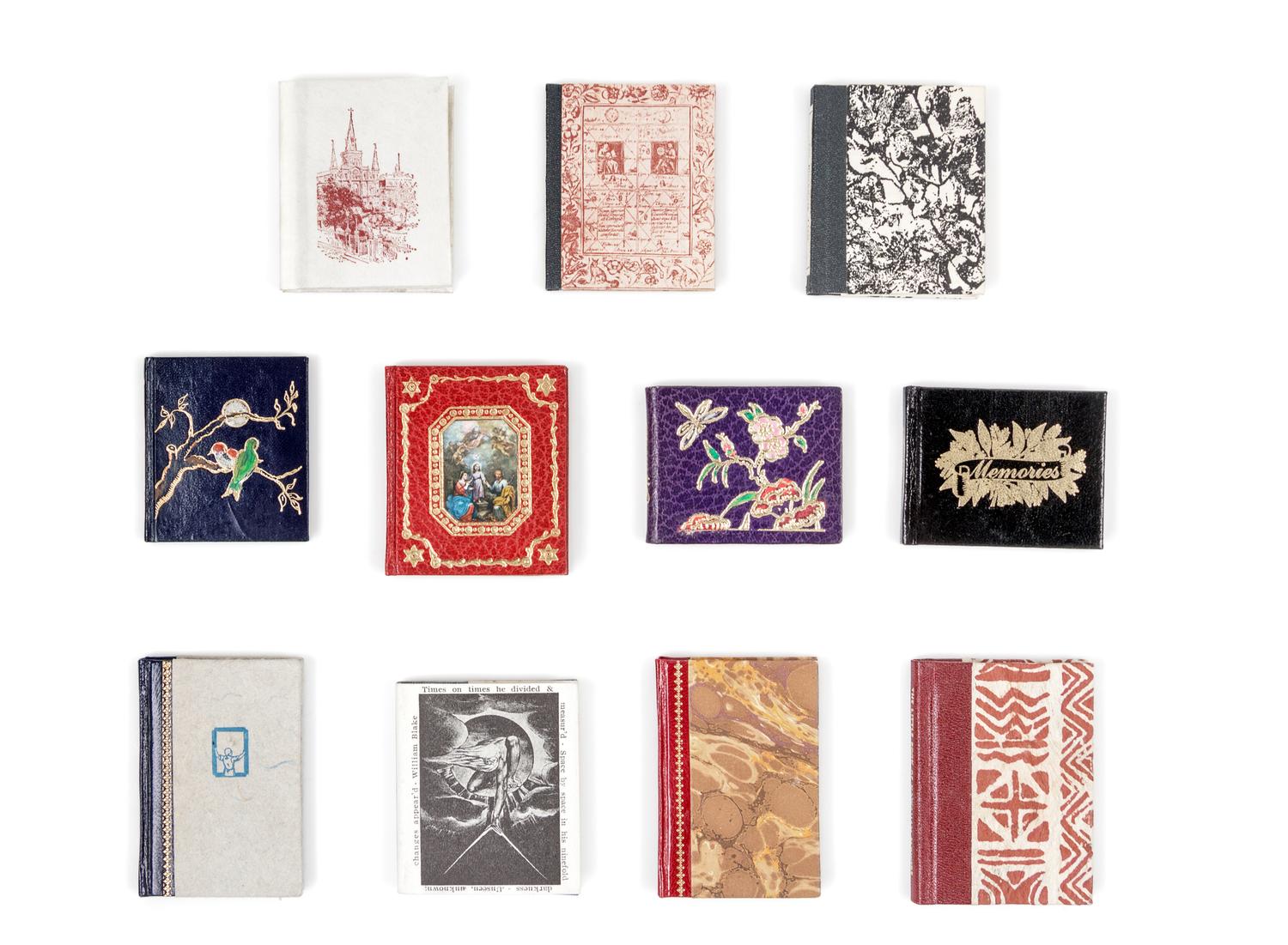 [MINIATURE BOOKS]. A group of 11 miniature books, comprising: