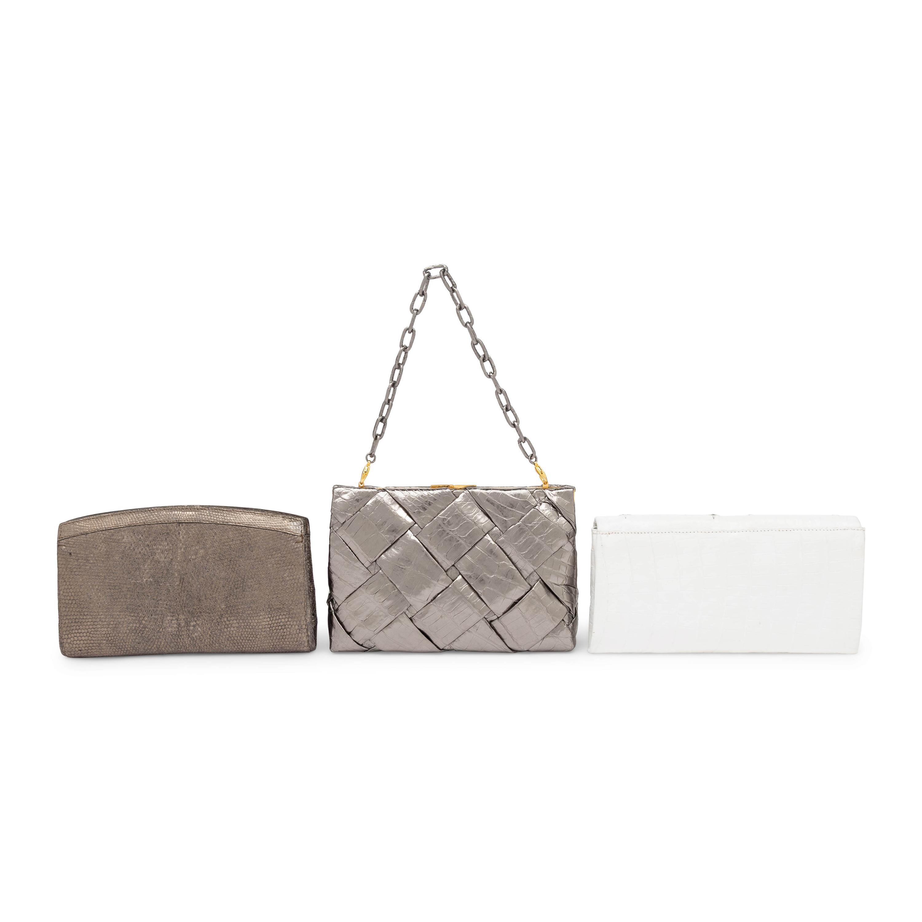Nancy Gonzalez, Three Metallic Crocodile Handbags