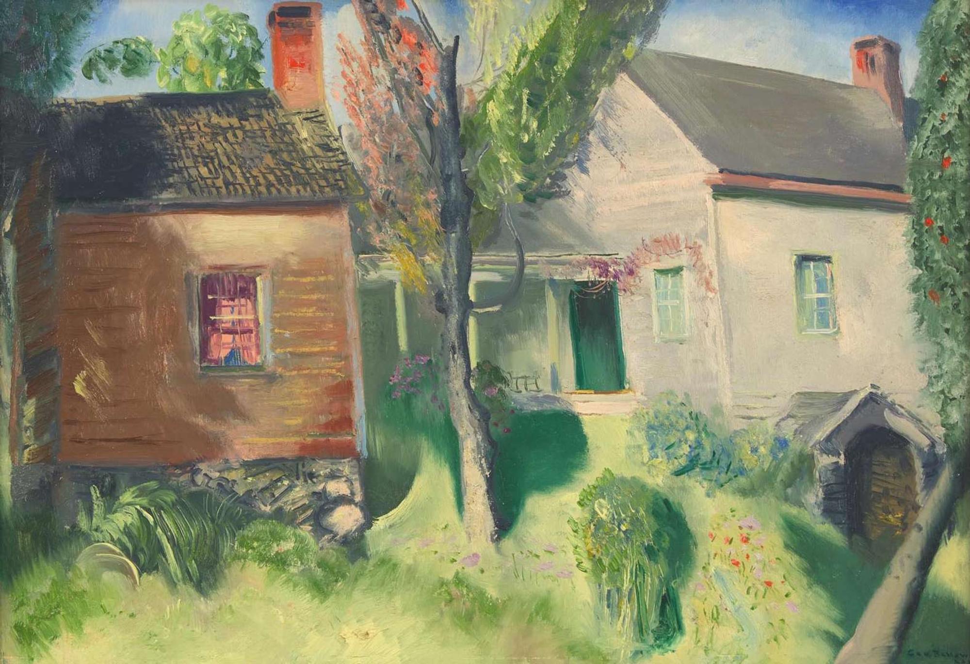 George Bellows (American, 1882-1925) - Landscape, Old Lady’s Home