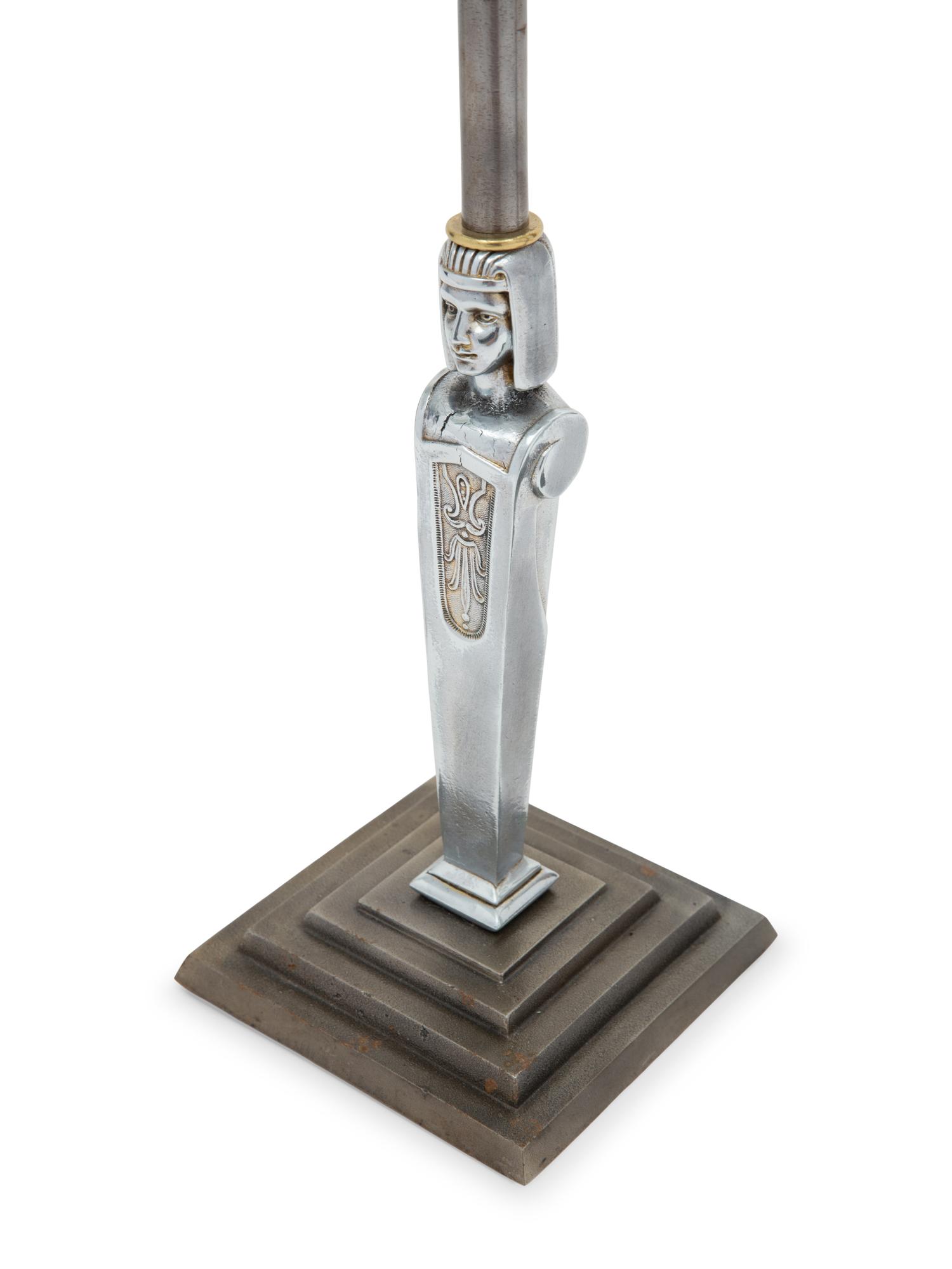 A Pair of American Metal Smoking Stands