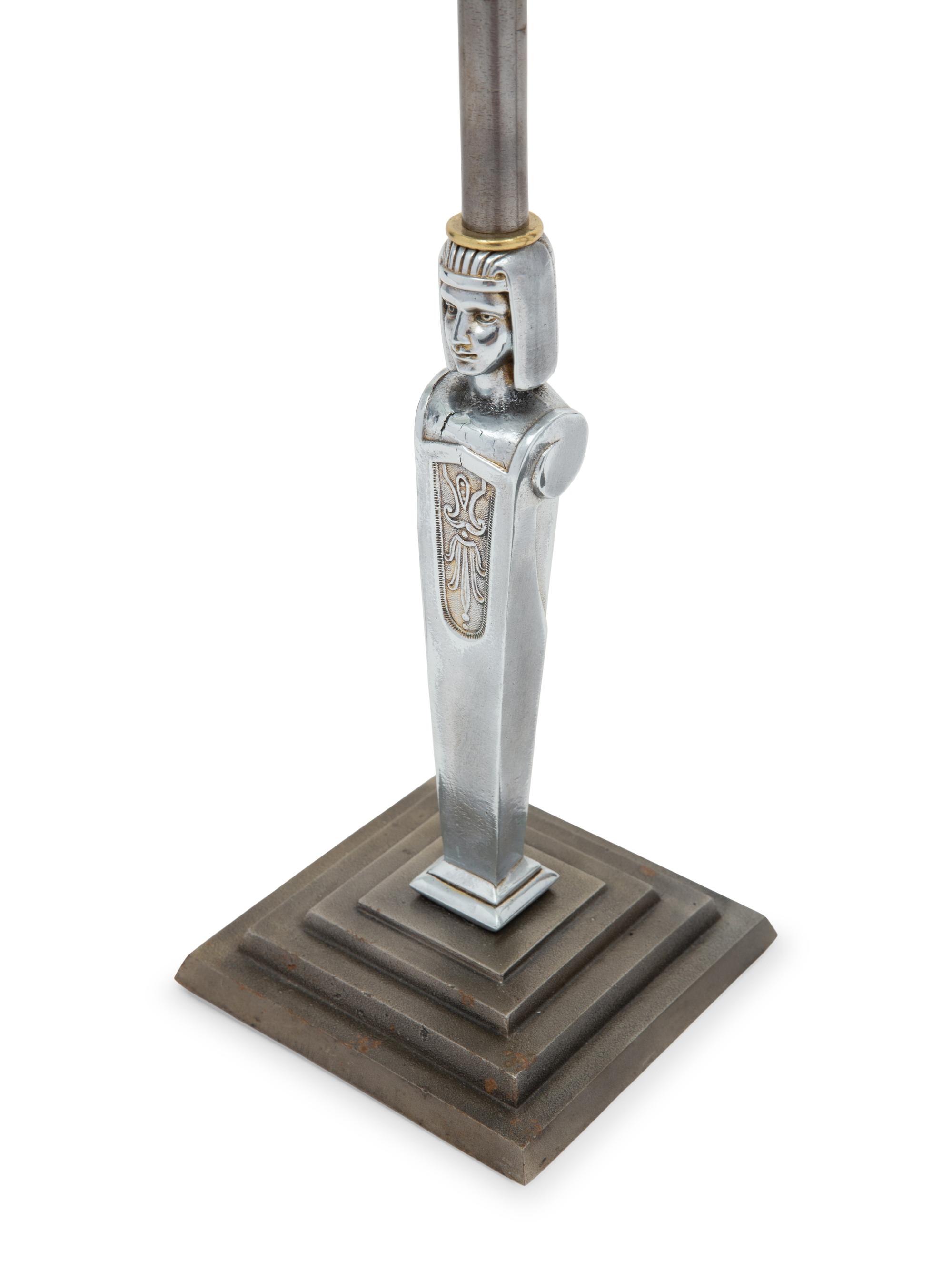 A Pair of American Metal Smoking Stands
