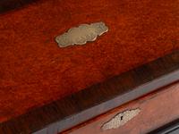 An English Rosewood and Burl Yew Wood Ten-Compartment Tea Caddy