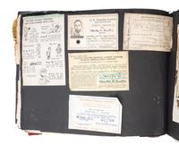 [WORLD WAR II]. Extensive US Marine Corps album identified to African American Corporal Charles H. Fowler, 52nd Defense Battalion, USMC, who trained at Montford Point, Camp Lejeune, North Carolina.