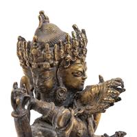 [APPROVED FOR DONATION] A Sino-Tibetan Gilt Bronze of Bodhisattva and Consort