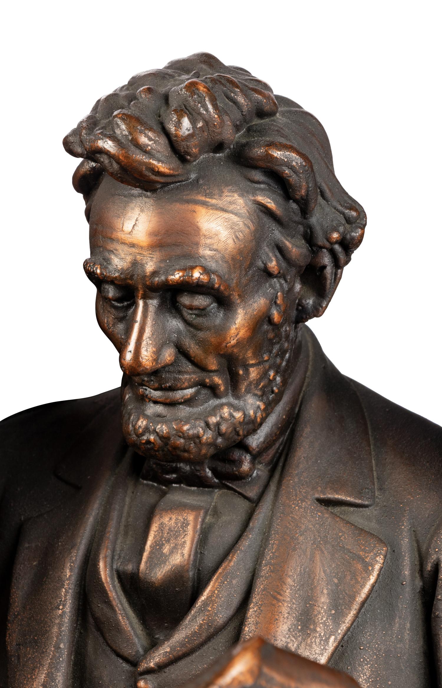 [LINCOLN, Abraham (1809-1865)]. ROGERS, John (1829-1904), sculptor. The Council of War. 1868.