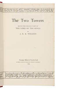 Tolkien, J.R.R. (1892-1973). [The Lord of the Rings trilogy:] The Fellowship of the Ring . 1954. -- The Two Towers . 1954. -- The Return of the King . 1955. All London: Allen & Unwin Ltd.