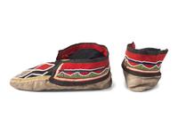 Penobscot Beaded Hide Moccasins