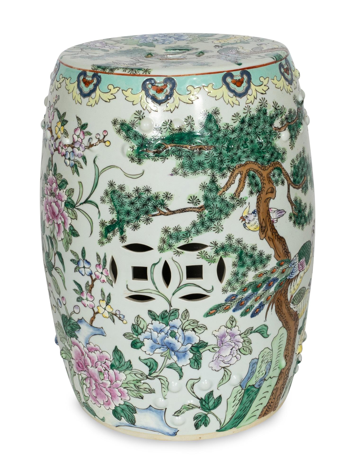 A Chinese Porcelain Garden Stool