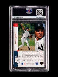 A 1993 Upper Deck SP Foil Derek Jeter Rookie Baseball Card No. 279, PSA 6 EX-MT