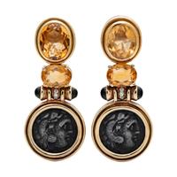 COIN, MULTIGEM AND DIAMOND EARCLIPS
