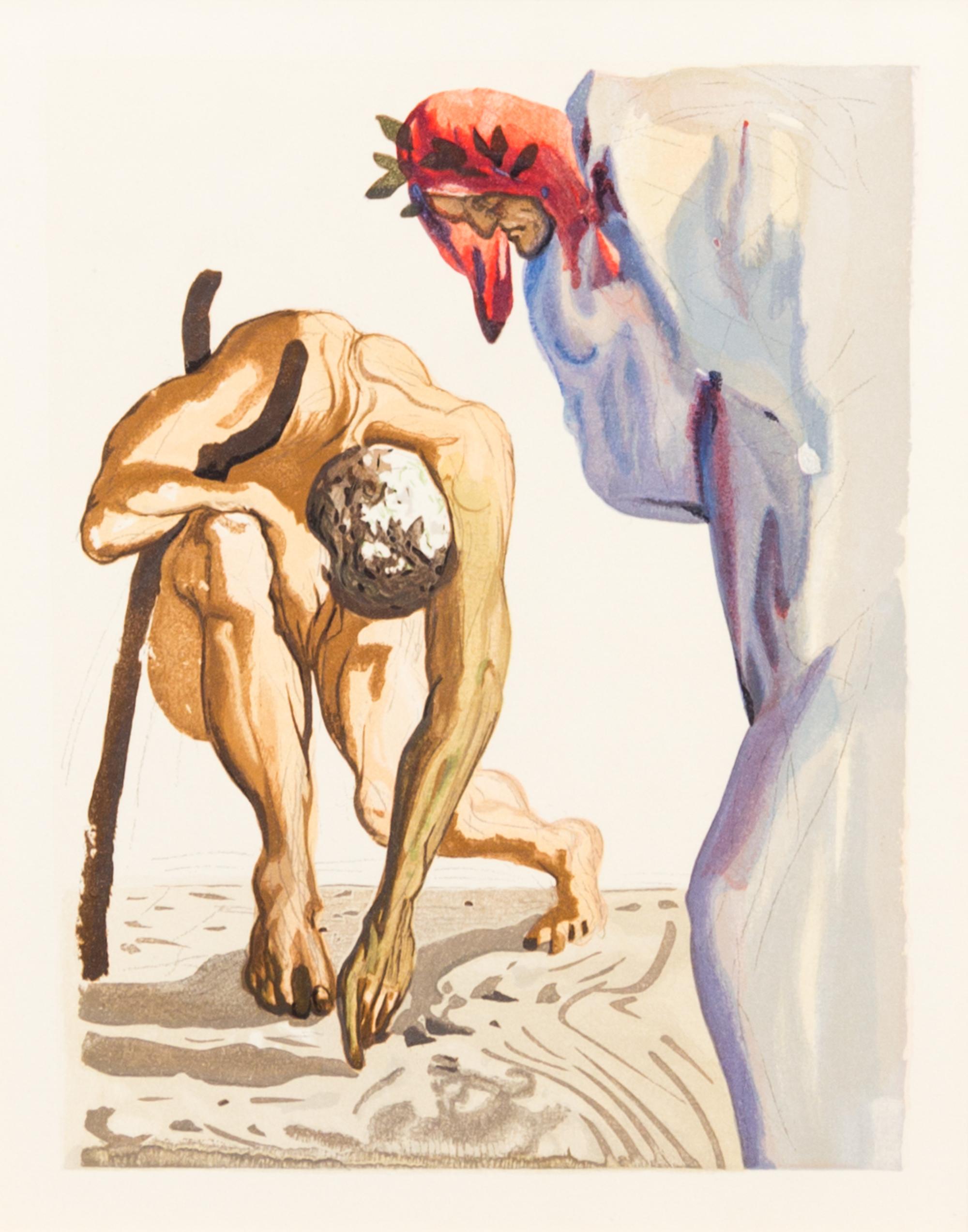Salvador Dali, (Spanish, 1904-1989), Purgatory Canto 7 (from The Divine Comedy)