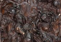A Continental Gothic Style Molded Relief Panel