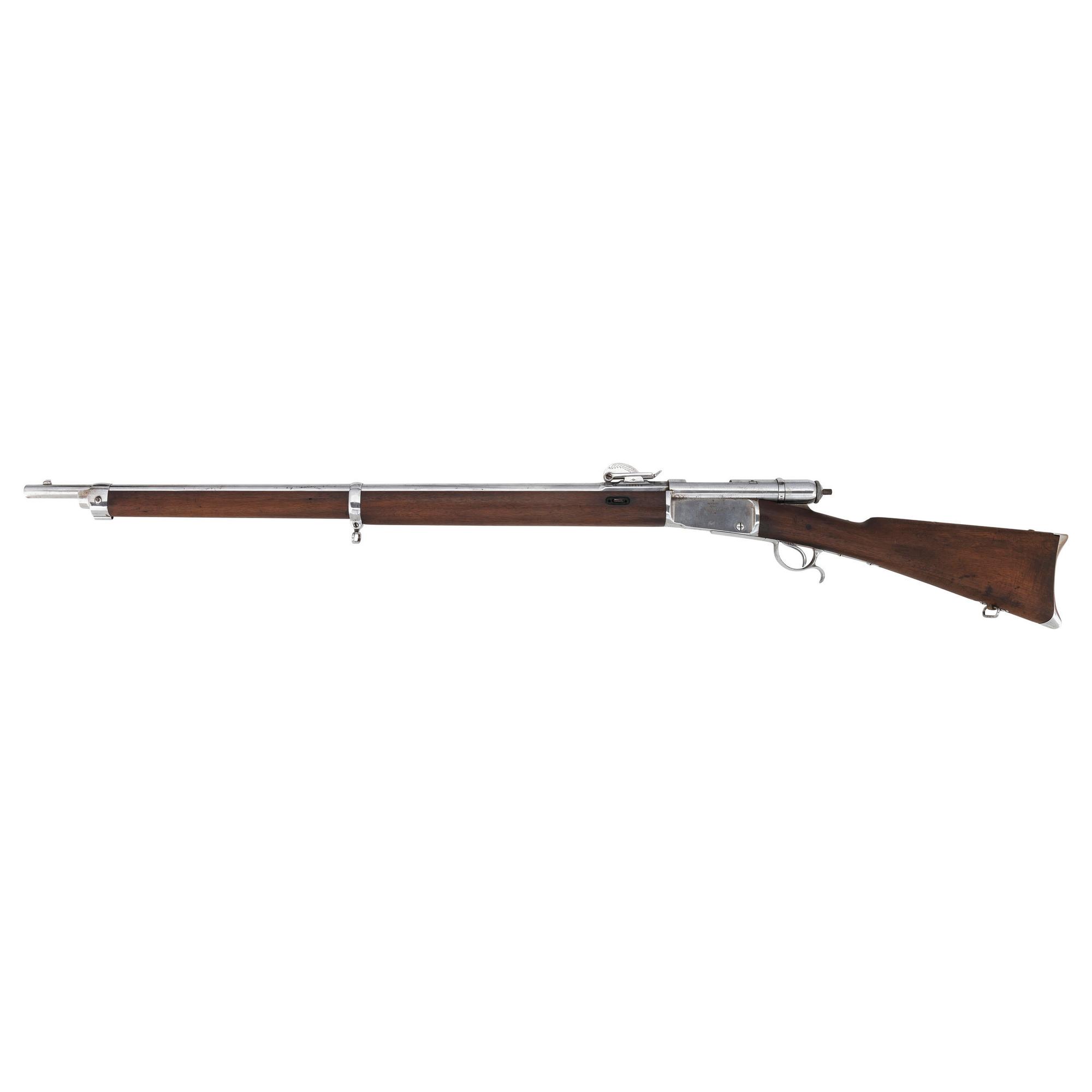 Nickel Plated Swiss Vetterli M.78 Rifle