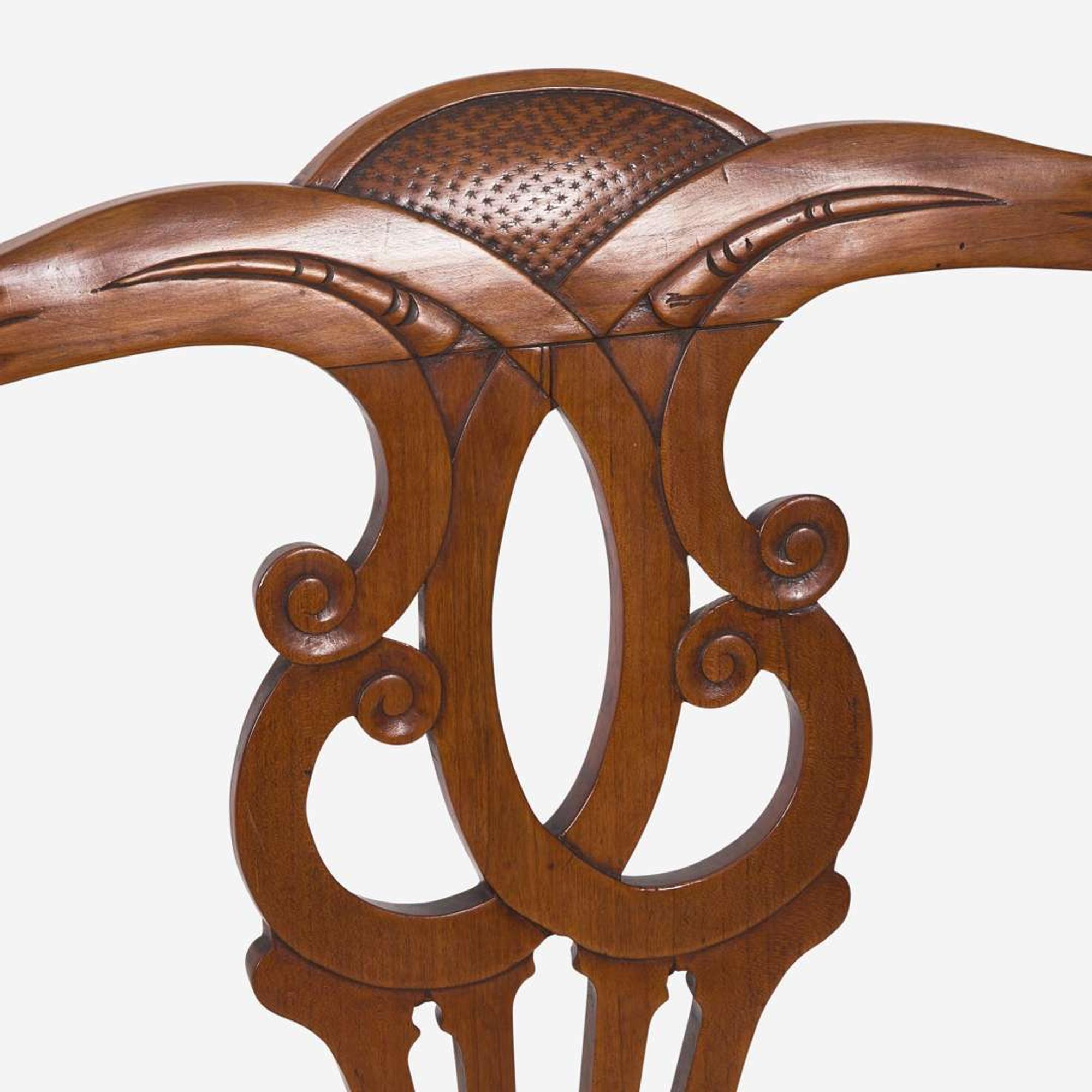A Chippendale carved cherry armchair Mid-Atlantic States, late 18th century