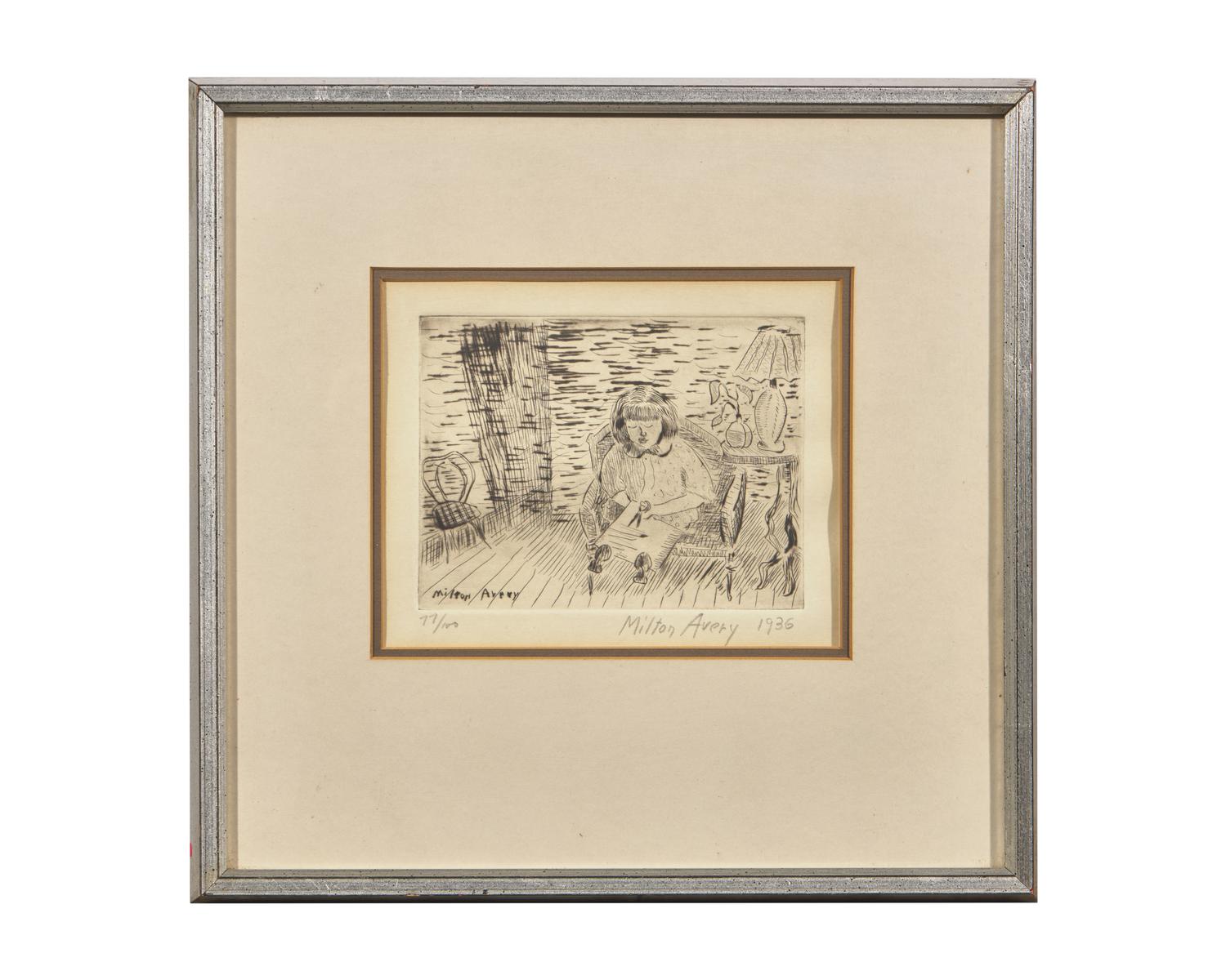 Child Cutting, 1936