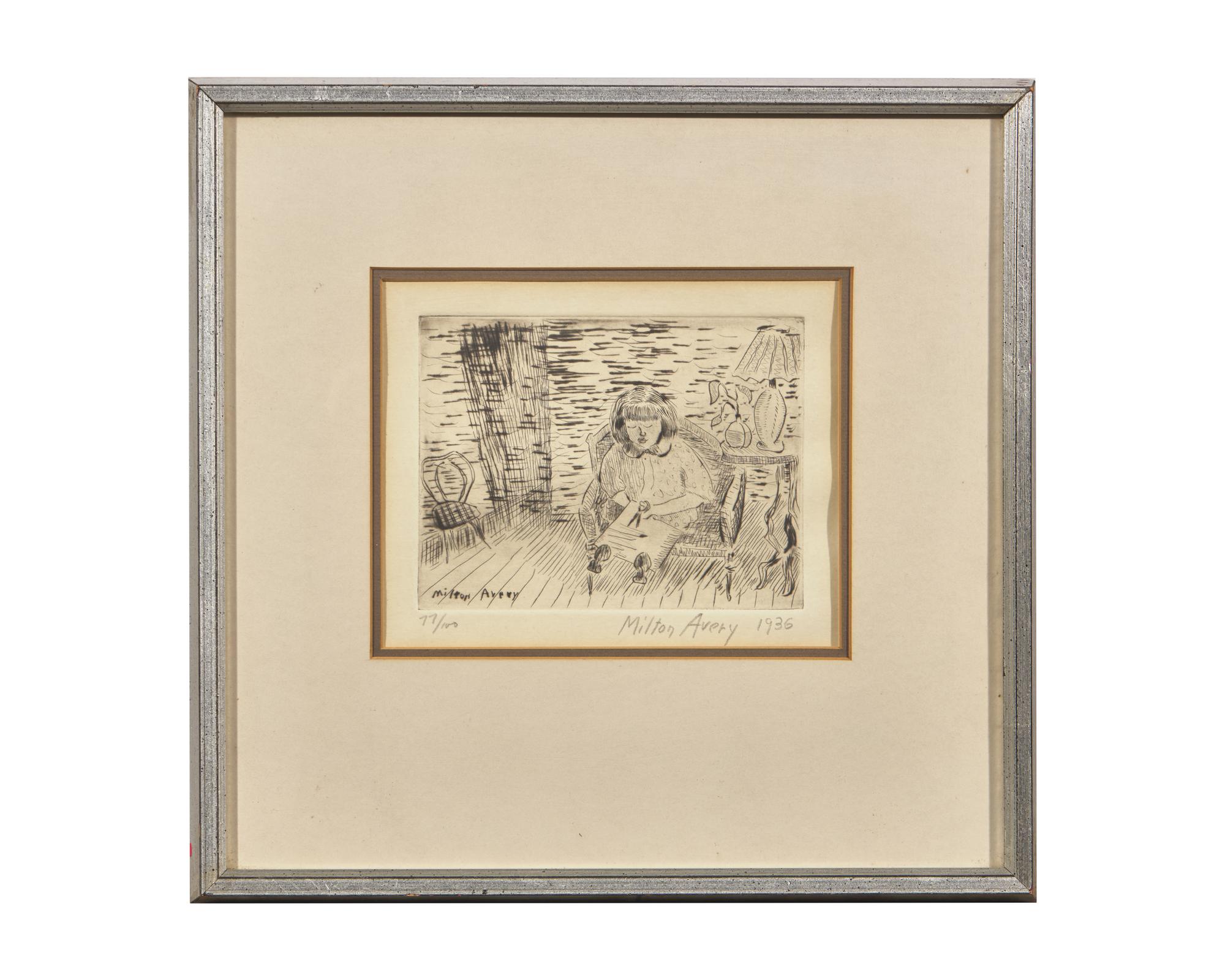Child Cutting, 1936